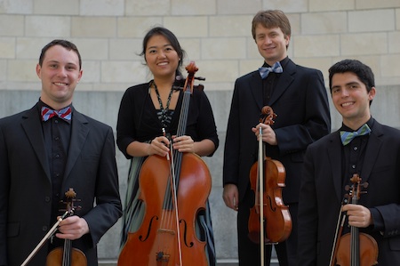 The Calidore Quartet performs Saturday, Feb. 9 as part of the Laguna Beach Music Festival’s salute to South American music.
