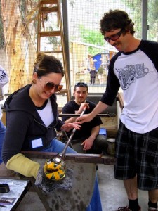 Classes teach the skills behind glass blowing.