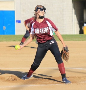 Senior Haley Putnam pitched Laguna to its season and home opening win against Capistrano Valley Christian at the Breaker’s Thurston Middle School field.