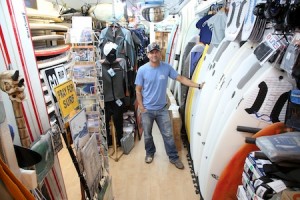 Rod Greenup, in his cramped Costa Azul shop, will expand next door. Photo by Jody Tiongco