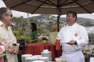Chef Alan Wong serves one of last year’s guests.