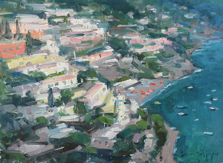 Pictured is Taylor’s "Positano Overlook."
