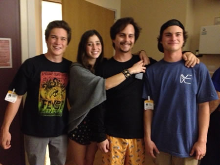 Stephan, second from left, with his siblings Michael, Melissa and Shane.