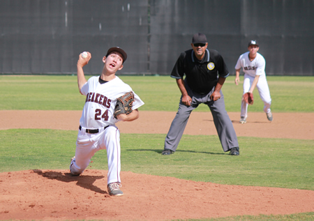 Zak Kovacic got the start against Godinez at home on Tuesday, May 6. Credit: Robert Campbell 