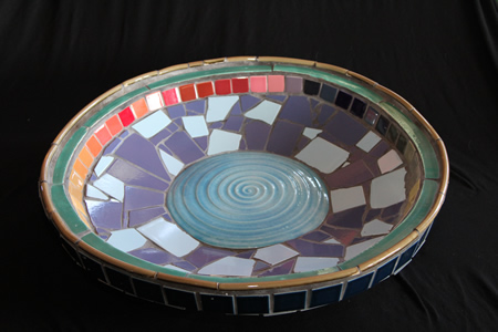 Local ceramic artist Jesse Bartels’ contribution to the World Hunger Bowl. 
