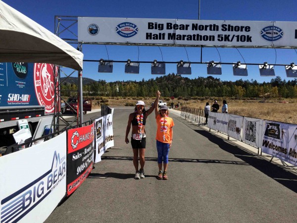 Laguna Beach locals Kasey Konkel and daughter Hannah are still smiling after a recent race.
