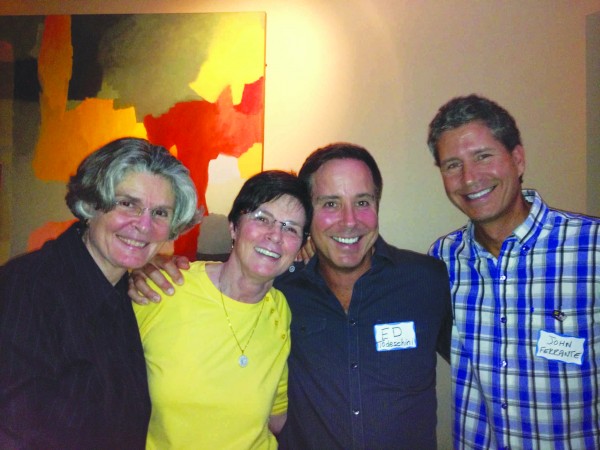 From left, Sandra Hartness, Karen Ellis, Ed Todeschini and John Ferrante celebrate in 2013 when the U.S. Supreme Court reversed a ban on same-sex marriage in California. Archive photo.