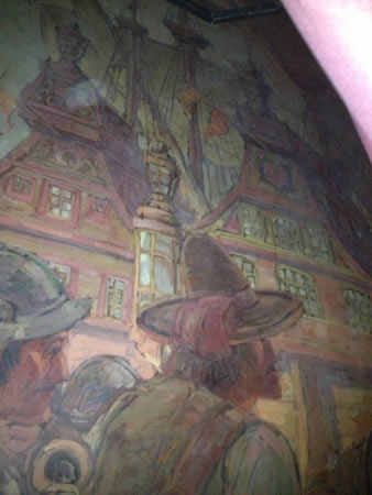 A partial view of one of the Payne murals.Photo courtesy of Marti McVey.
