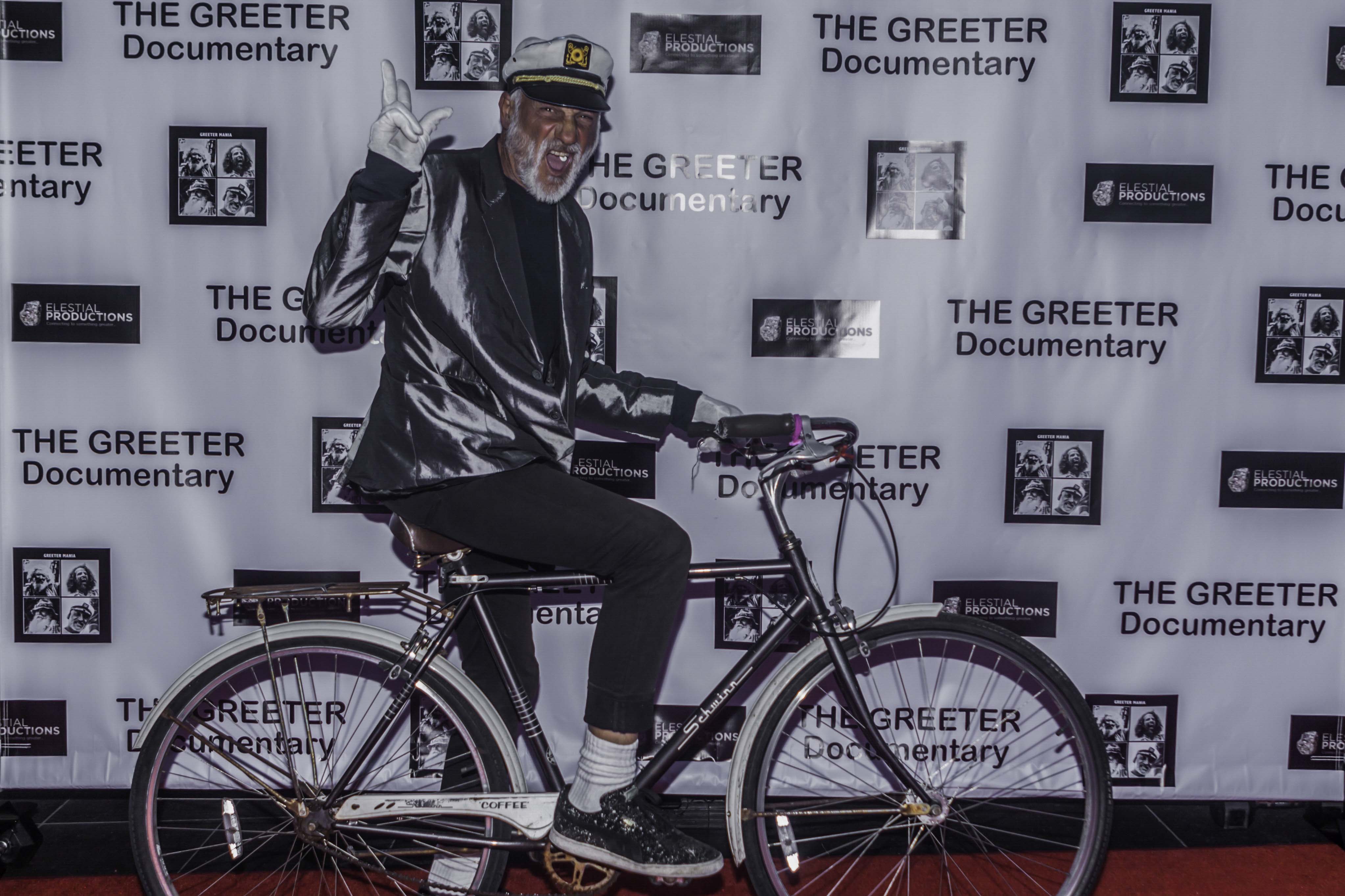 Michael Minutoli at “Greeter Documentary” premiere last month. Photos by Mitch Ridder 