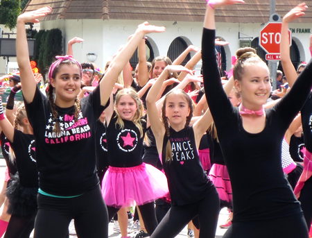 Kyne Dance Academy shows their moves on parade day.