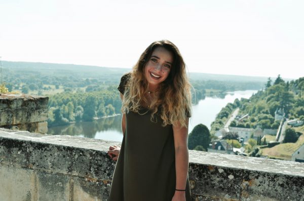 Scout Josie Goson at the Royal Fortress of Chinon in France