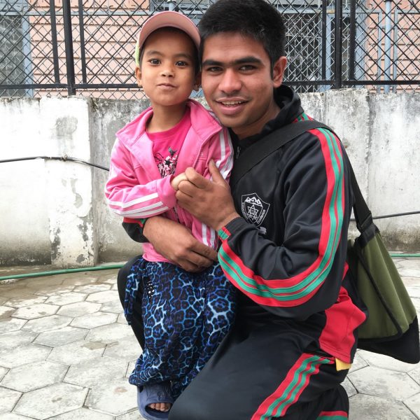 Some of the residents of the Kathmandu orphanage in Nepal.