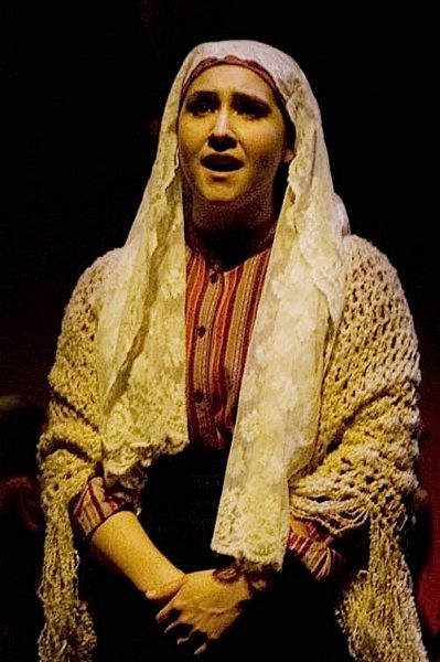 Student actor Celena DelPizzo-Howell in the 2009 production of “Fiddler on the Roof.” 