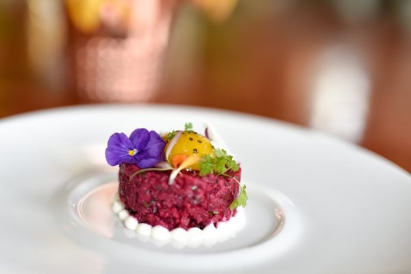 Chef Strong’s beet tartare. 
