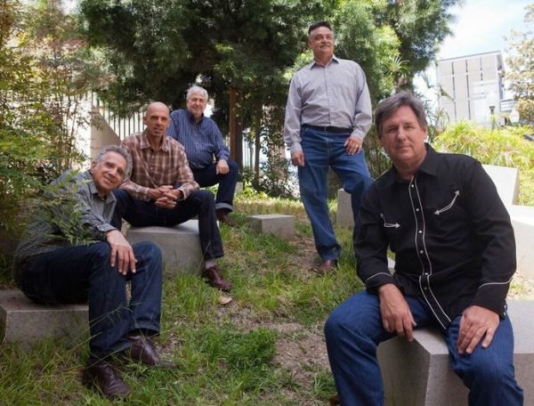 Burning Heart bluegrass players perform outdoors in Laguna Canyon in June.