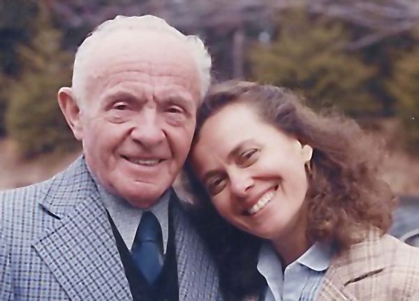 The author and her father, Herman Nuss, in Madison, N.J., in 1987