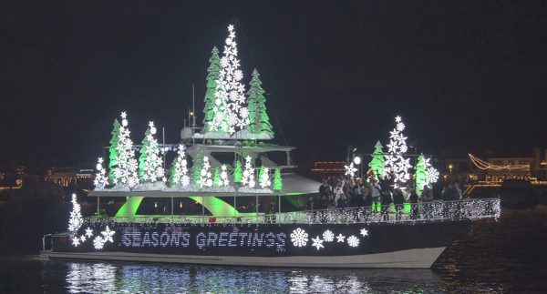 Newport Harbor lights up with an entry from 2015.