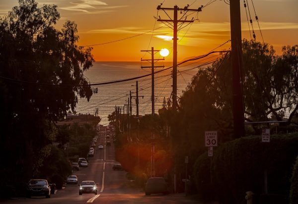 Next month city officials will learn results of a survey on a ballot measure to bury utility lines on the town’s evacuation routes. Photo by Mitch Ridder. 