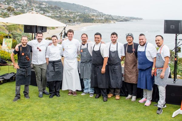 Event contributors include 10 top chefs, including Montage Studio chef Craig Strong, fourth from left. Photo by Bear Flag Photography.