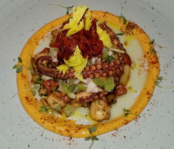 The octopus at Marche Moderne. Photo by Chris Trela