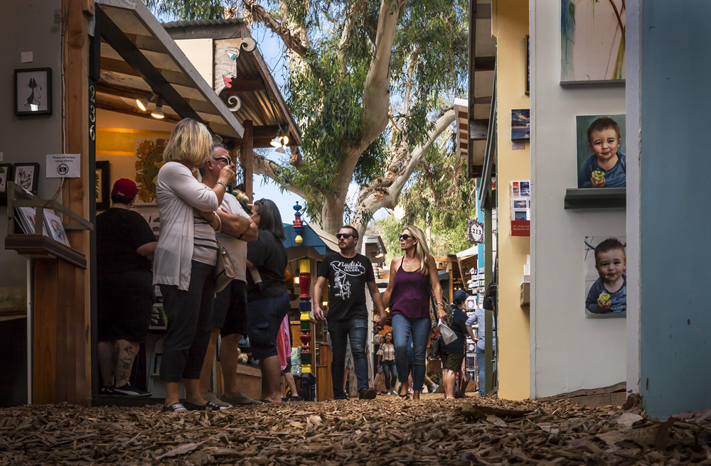 Laguna’s art festivals came to a close last weekend after seeing thousands of visitors over the summer. Sawdust Art Festival will return in a different iteration on Nov. 17–the 28th annual 11-day-long Winter Fantasy. Photo by Mitch Ridder. 